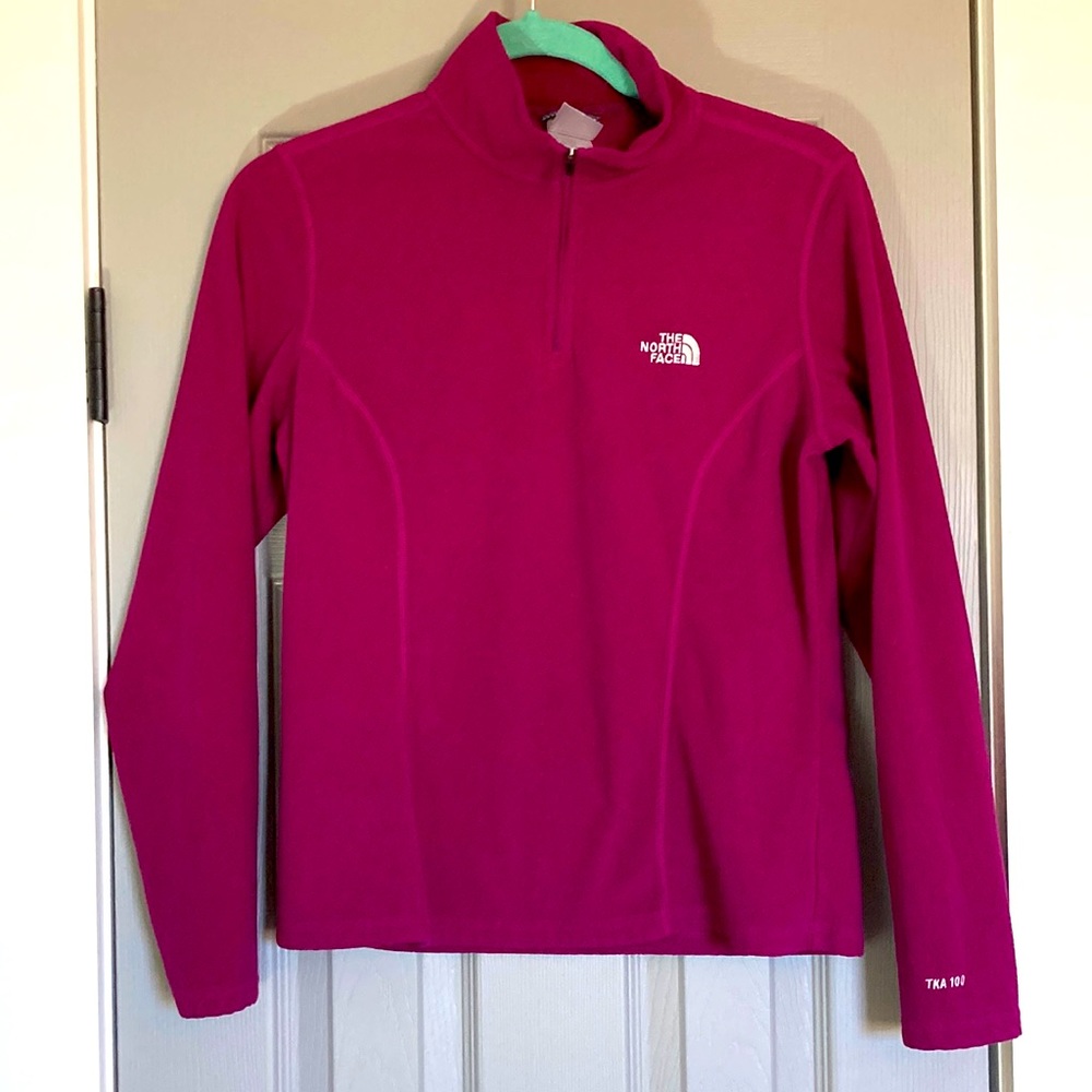 The North Face TKA 100 1/4 Zip Fleece Pull Over - M